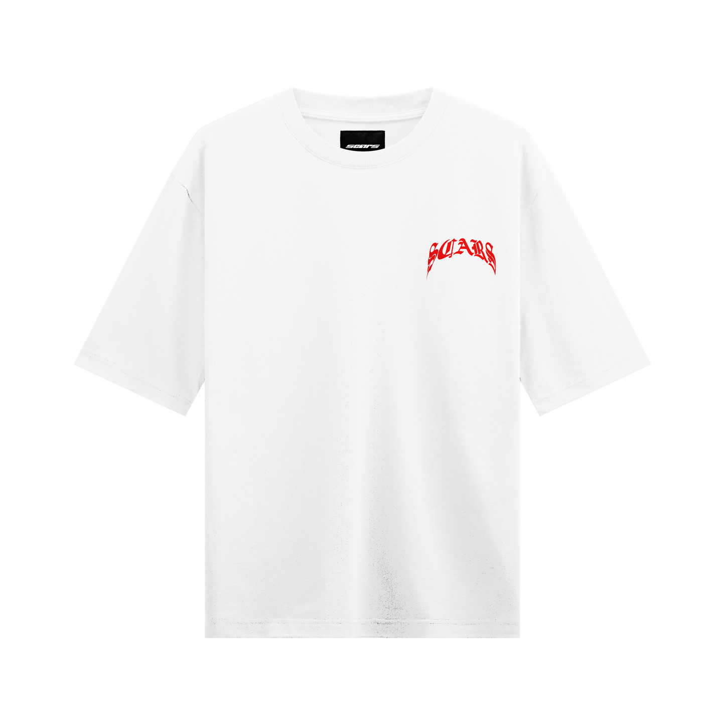 RED SCARS T-SHIRT WHITE